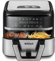 Аэрогриль Kitfort КТ-2247 2850Вт, черный/серебристый