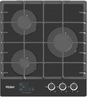 Газовая варочная панель Haier HHX-G53CNSB, черный/стекло