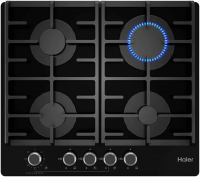 Газовая варочная панель Haier HHX-G64CNMB, черный/стекло