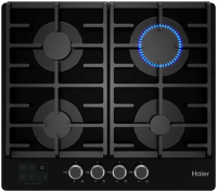 Газовая варочная панель Haier HHX-G64CNSB, черный/стекло