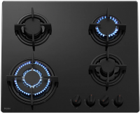 Газовая варочная панель Haier HHX-G 64 CWB1, черный/закаленное стекло