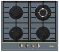 Газовая варочная панель Haier HHX-M64ATQBB, серый/стекло