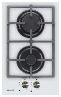 Газовая варочная панель GRAUDE GS 30.1 W, нержавеющая сталь, 2 конфорки