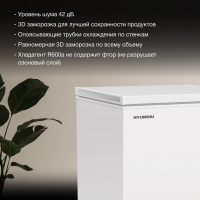 Морозильный ларь Hyundai CH20081, белый
