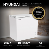 Морозильный ларь Hyundai CH25081, белый