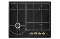 Варочная поверхность газовая Electrolux EGH6343ROR, черный/эмаль