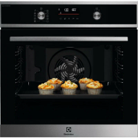 Духовой шкаф электрический с паром Electrolux SteamBake EOD6P77WX, пиролиз, термощуп, черный/нержавеющая сталь (Италия)