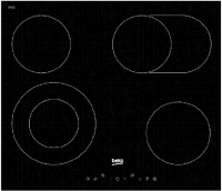 Встраиваемая электрическая варочная панель Beko HIC64403T, серебристый