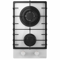 Варочная поверхность газовая Kuppersberg FG 36 W, белый/закаленное стекло