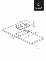 Газовая варочная панель LEX GVG 323A BBL
