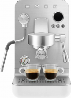 Кофеварка рожковая Smeg EMC02WHMEU, белый/серебристый