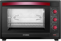 Мини-печь Hyundai MIO-HY102, 50л. 2000Вт черный/красный