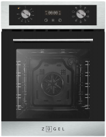 Электрический духовой шкаф Zugel ZOE452X, себристый/черный