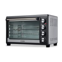 Мини-печь Hyundai MIO-HY076, 45л. 2000Вт серебристый/черный