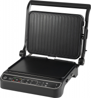 Электрогриль Hyundai HYG-7000, 2000Вт серебристый/черный