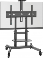 Подставка для телевизора Onkron TS1891, черный 50"-90" макс.100кг напольный мобильный