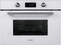 Духовой шкаф компактный электрический с СВЧ Weissgauff OE 449 PDW, белый/закаленное стекло