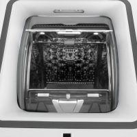 Стиральная машина с вертикальной загрузкой Midea MF100T80BS/W-RU, белый