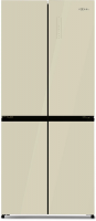Холодильник Zugel ZRCD430C, бежевое стекло