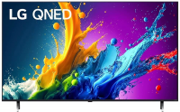 Телевизор QNED LG 55QNED80T6A.ARUG, Smart TV, черный титан