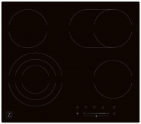 Электрическая варочная панель Zugel ZEH603B, черный
