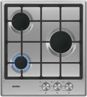 Газовая варочная панель Simfer H45V30M416, нержавеющая сталь