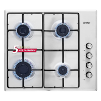 Газовая варочная панель Simfer H60Q40M411, нержавеющая сталь