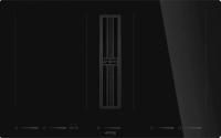 Индукционная варочная панель с интегрированной вытяжкой Smeg HOBD682D2, черный