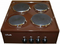 Электрическая плита Лысьва "ПЭН 40М", эмалированная, поворотные переключатели, 4 конфорки, коричневая