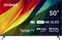 Телевизор QLED Digma DM-LED50UQB31, Smart TV, черный