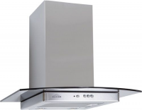 Вытяжка Т-образная Elikor Кристалл 50Н-430-К3Д, нержавеющая сталь/тонированное стекло