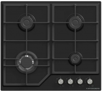 Газовая варочная панель Kuppersberg TS 68 B, черный/стекло