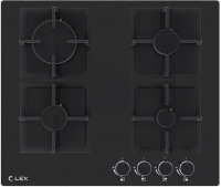 Газовая варочная поверхность Lex GVG 644A BBL, черный