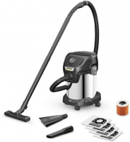 Пылесос профессиональный Karcher KWD 3 S V-17/4/20 Anniversary Edition (1.628-449.0) черный/серебристый
