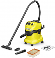 Пылесос профессиональный Karcher WD 4 P V-20/5/22 (1.628-270.0) желтый/черный