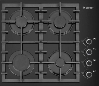 Газовая варочная панель GEFEST СГ СВН 2230 К3, черный/стекло