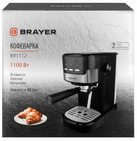 Кофеварка рожковая Brayer BR1112, черный