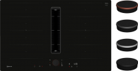 Индукционная варочная поверхность с вытяжкой Neff V68PYX4C0, черный (без фурнитуры)