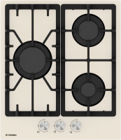 Газовая варочная панель Hyundai HHG 4333 BE, бежевый