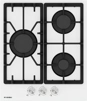 Газовая варочная панель Hyundai HHG 4333 WG, белый