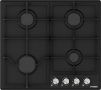 Газовая варочная панель Hyundai HHG 6432 BK, черный