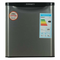 Холодильник Kraft BR-50I, серебристый, цвет серебристый, с морозильной камерой сверху
