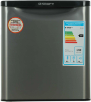 Холодильник Kraft BR-50I, серебристый, цвет серебристый, с морозильной камерой сверху
