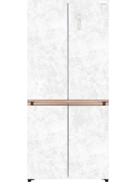 Холодильник Hiberg i-RFQ 630G WS, белый мрамор