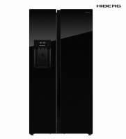 Холодильник Hiberg RFS-650DX NFGB Inverter, черный