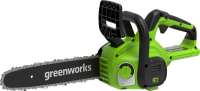 Электрическая цепная пила Greenworks G24CS25K2, дл.шины:10" (25cm) 1аккум. 2Ач ЗУ (2007707UA)