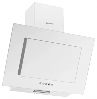 Вытяжка каминная GRAUDE DHE, 60 см, белый корпус, стекло, 3 скорости