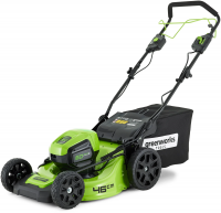 Газонокосилка аккумуляторная Greenworks GD60LM46SP