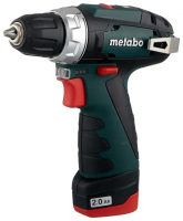 Аккумуляторная дрель-шуруповерт Metabo PowerMaxx BS 2014 Basic 2.0Ah x2 Case 34 Н·м (600080500)
