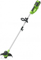 Триммер электрический Greenworks G40LTK2, зелёный